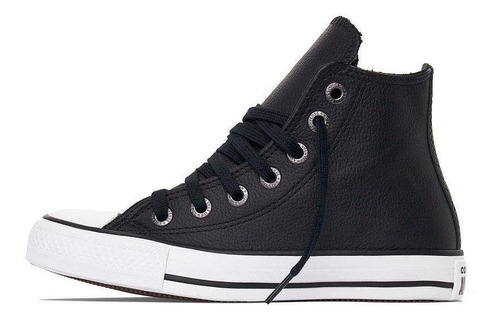 Tênis All Star Hi Leather Ct044902 Converse Casual Preto
