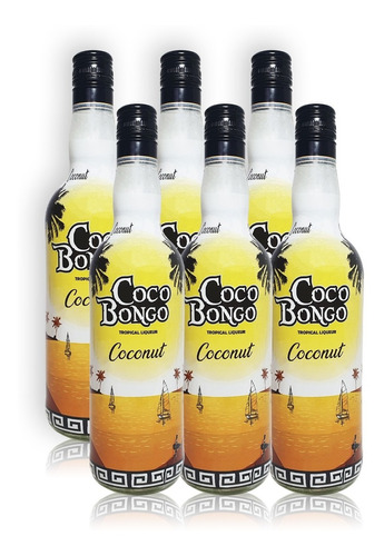 Coco Bongo Ron Coconut Caja X6u 750ml Licor Tropical 