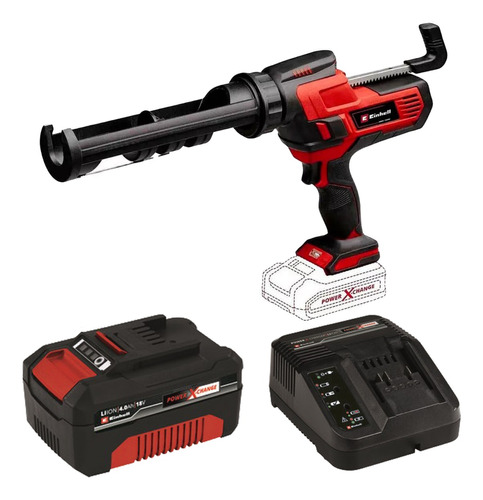 Pistola Aplicadora Silicona 18v Inalambric Einhell + Bateria