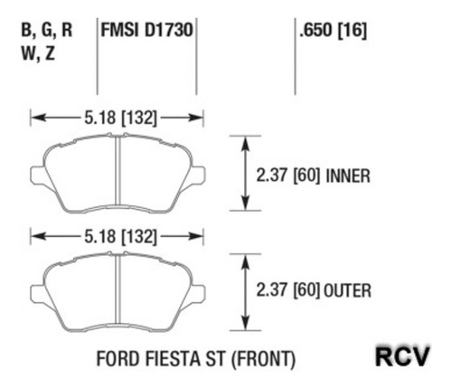 Balatas Disco  Delantera Para Ford Fiesta St  2017