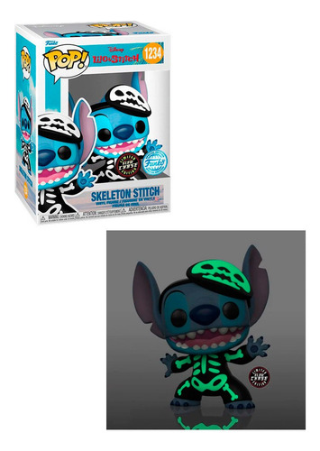 Funko Pop! Lilo & Stitch - Stitch Esqueleto Chase Se 1234