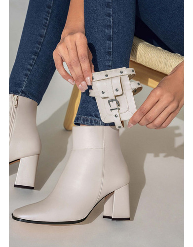Botas Moda 0023863ve Piel Sintetico Estoperol Tachas Hoyos