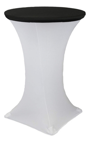 Top Tapa Spandex Elastico 30 Para Mesa Coctel Redonda Negro