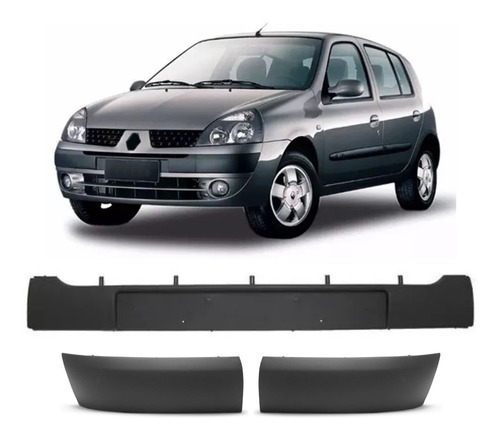 Jgo X3 Banda Paragolpe Renault Clio 2003 2004 2005 2006