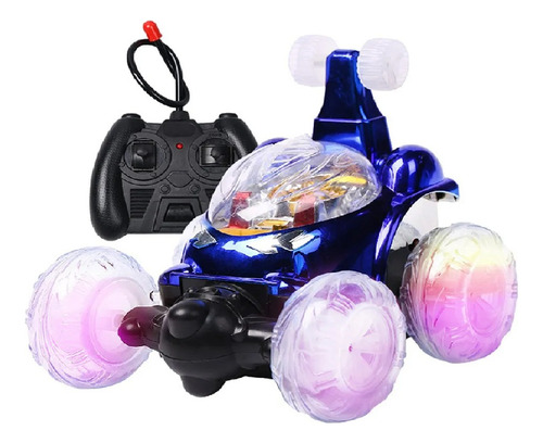 Carro R/c Stunt Car Bailarín Acrobacias Luces Y Música 360°