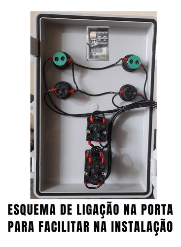 Painel Quadro Comando 2 Bombas 220v Cisterna E Caixa F. Fase