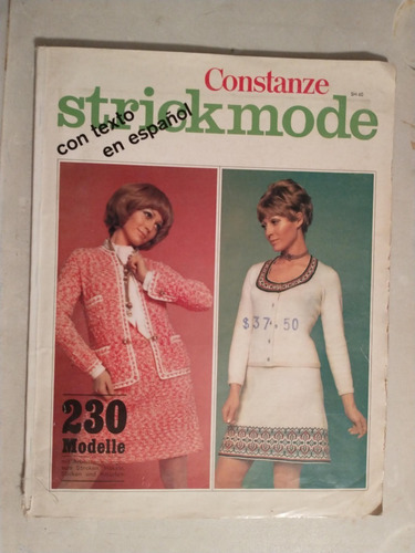 Revista Constanze Strickmode Moda Y Tejidos Alemana De 1969