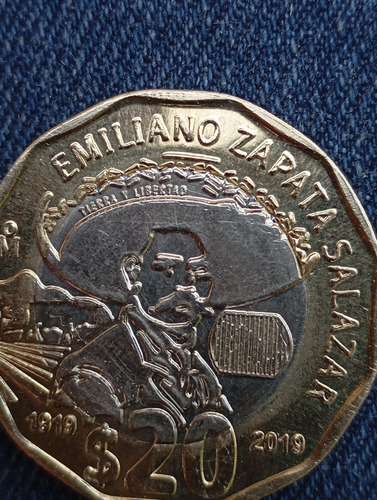 Moneda Comemorativa De 20con Defectos De Grabado De Fabrica