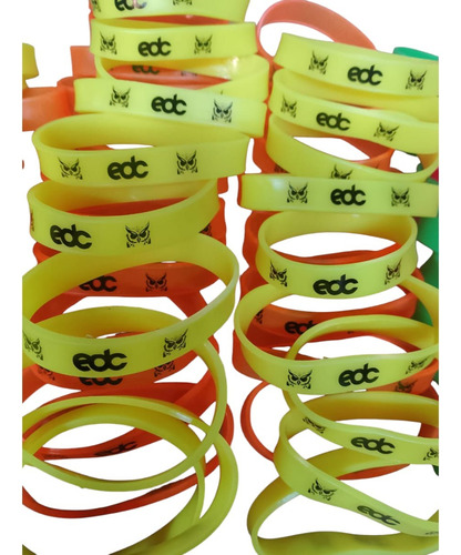Pulsera Personalizada De Silicon Con Tu Diseño 210 Pz Uno O Varios Colores A Elegir