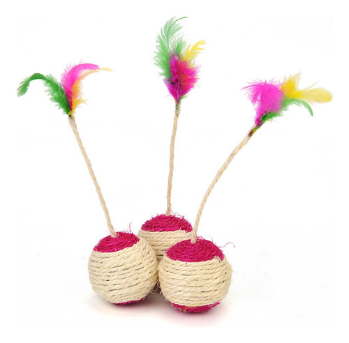 2 Pelota Para Rascar Gatos, Juguete De Sisal Para Gatitos,