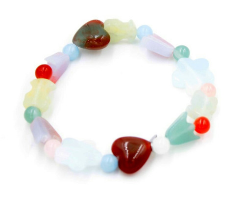 Pulsera Dama Amore De Resina Varias Figuras.