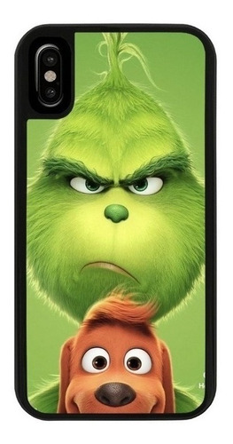 Funda Uso Rudo Tpu Para iPhone El Grinch Navidad Verde 01