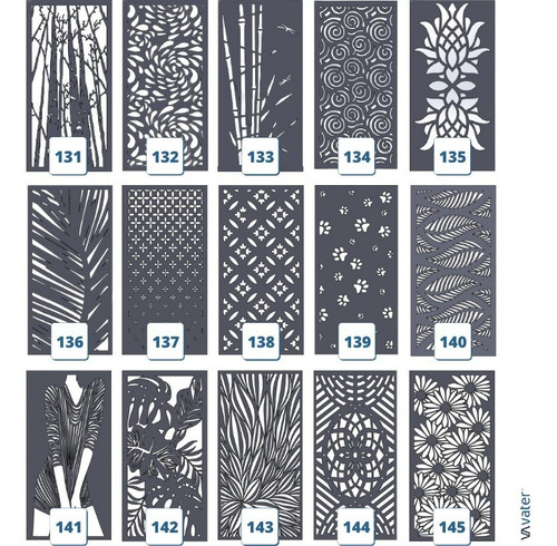 Imagen 4 de 8 de Chapa Decorativa Perforada 1200x600x1.6 Diseños Varios