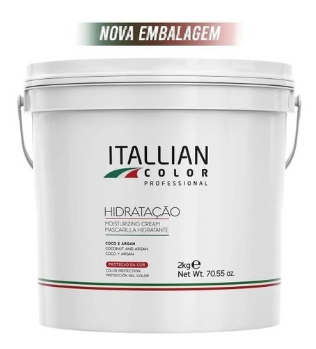 Kit Shampoo Hidratante Itallian Color 2,5l E Máscara 2kg
