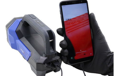 Lanterna Tatica Holofote 1000 Lumens Bateria De Alta Duração Cor da lanterna Preto e azul Cor da luz Branca
