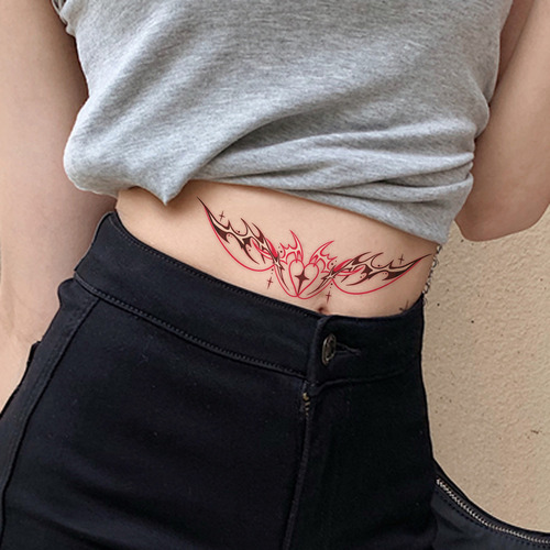 Uma Cópia De 16pcs Barriga Cintura Tatuagem Adesivos