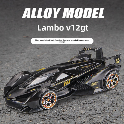 1: 24 Car To Lamborghini Lp77-4-red - 1:22 Scale Lamborghini