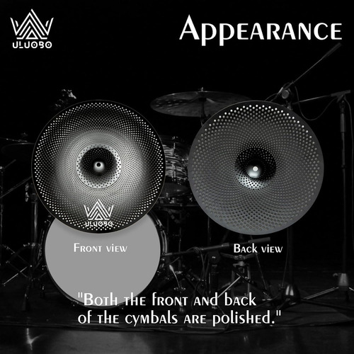Low Volume Cymbal Pack, Silent Cymbals, Quiet Cymbals Set...
