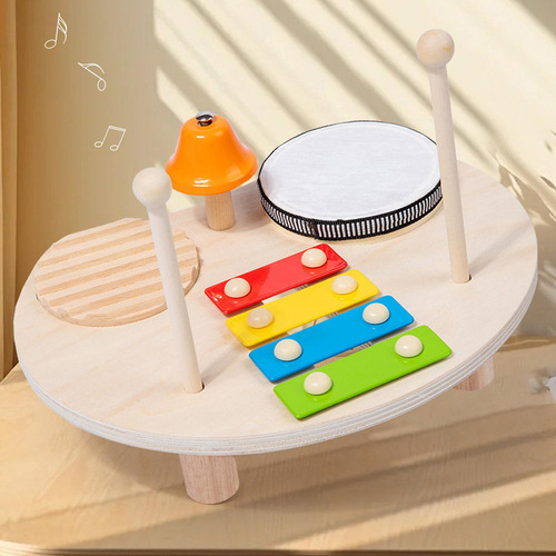 Juego De Batería For Niños Montessori, Instrumentos De