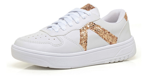 Tênis Feminino Glitter Leve Confortável Macio Va102