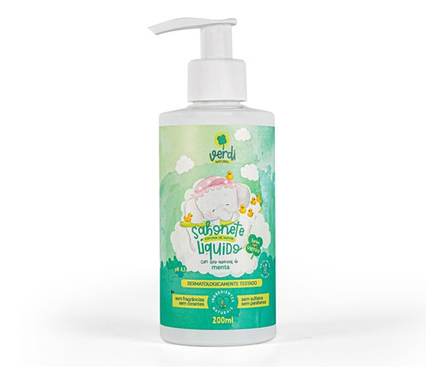 Shampoo Infantil Verdi Natural ® C/ Óleo Essencial De Menta