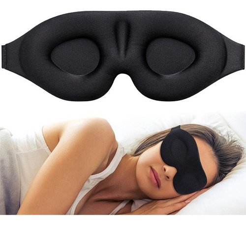 * Máscara De Ojos 3d Ajustable, Transpirable Y Que Bloquea