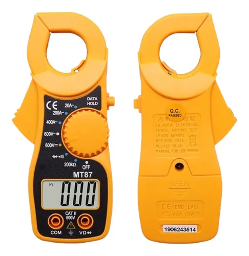 comprar Tester Pinza Amperimetrica Digital Mt87 Voltimetro