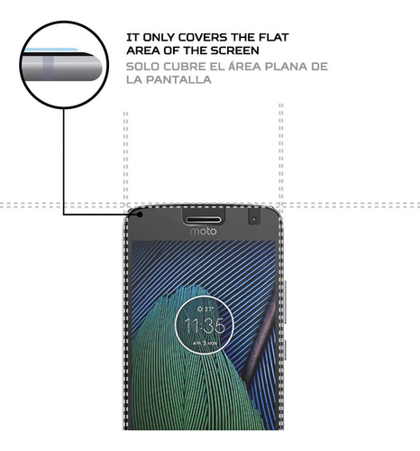 Protector Mica Pantalla Para Motorola Moto G5 Plus