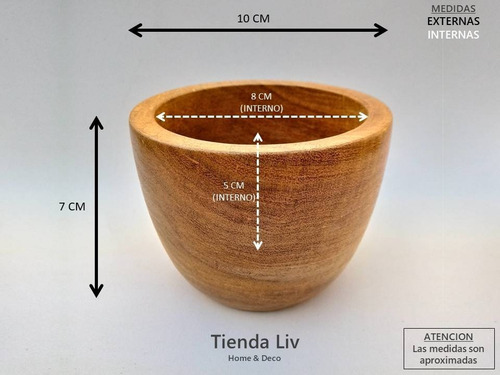 Imagen 4 de 9 de Bowls Cuenco De 10 Cm Algarrobo Calden Tienda Liv