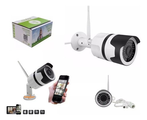 Cámara Ip Wifi Exterior Lf4810 Angular 180° Con Audio Eshopangie