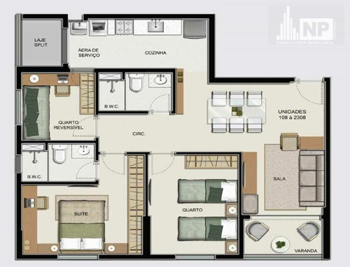Imagem 27 de 27 de Apartamento Padrão À Venda Em Jaboatão Dos Guararapes/pe - Ap01