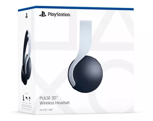 AURICULARES GAMING INALÁMBRICOS PULSE 3D SONY PARA PS4 Y PS5 USB - Blanco y  negro — Cover company