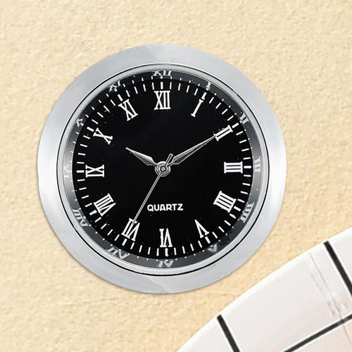 2 Inserto De Reloj Redondo, 35 Mm, Pieza Marco Plateado