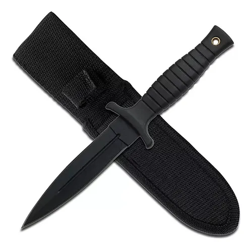 comprar Faca Punhal Tática Militar Sobrevivência Caça Pesca Camping Cor Preto