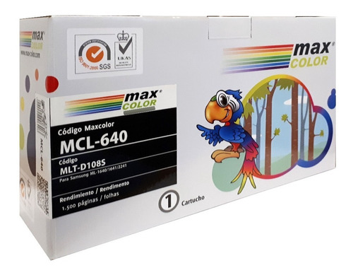 Toner Maxcolor Mcl-640 Compatible Samsung Ml-1640 Mlt-d108s