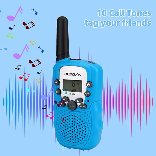 ..radio Walkie Talkie Para Niños Con 22 Canales 3 Millas 2 P