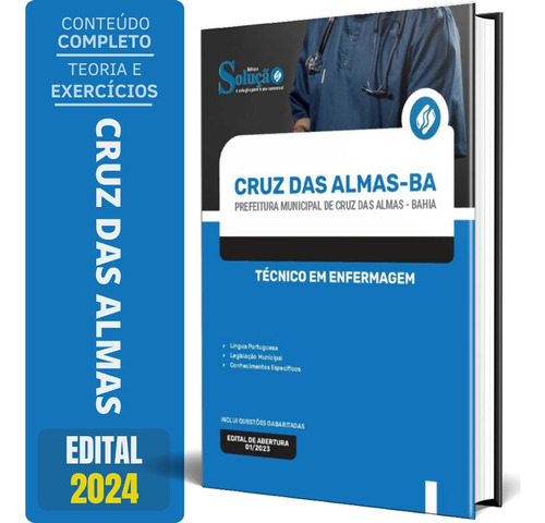 Apostila Prefeitura Cruz Das Almas Ba 2024 Técnico Em