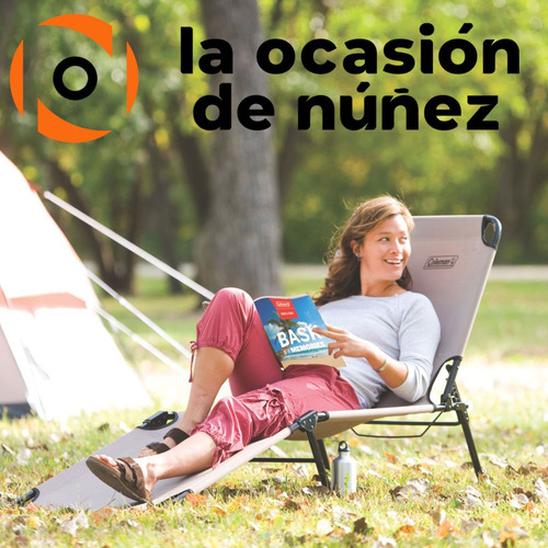 Catre Coleman Reposera 4 Posiciones Acero Cama Reclinable