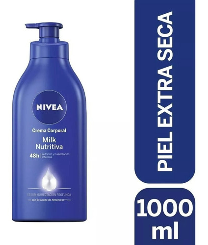 Cuidado Corporal Crema Nivea Milk Nutritiva Exta Seca 1000ml