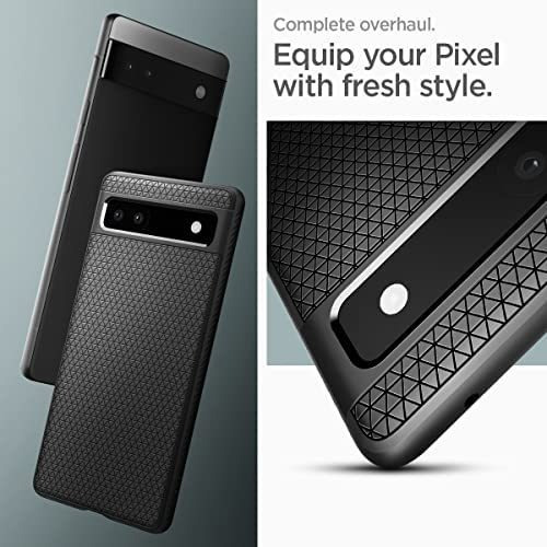 Imagen 4 de 8 de Funda Spigen Liquid Air Para Google Pixel 6a - Negro