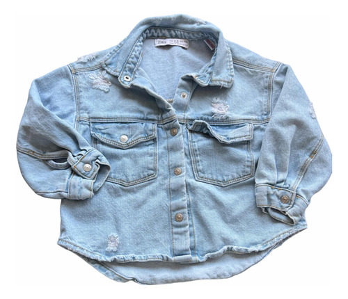 Campera De Jean Clarita Zara De Usa 3-4 Años