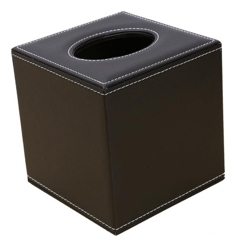Cubierta De Caja De Pañuelos Faciales Cuadrados Café