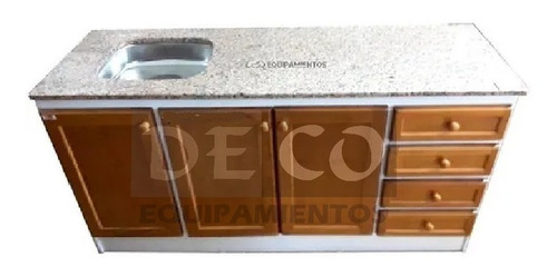 Imagen 5 de 10 de Mueble Cocina Granito Frente De Pino Lustrado