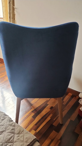 Sillón Butaca Azul Para Sala Usado 9.8/10 - Excelente Estado (Usado)