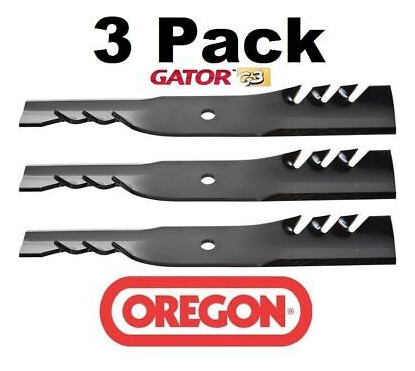 3 Pack Oregon 96-308 Mower Blade Gator G3 Fits John Deer Qbb