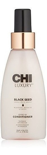 Chi Luxury Black Seed Oil Acondicionador Sin Enjuague, 4 Fl