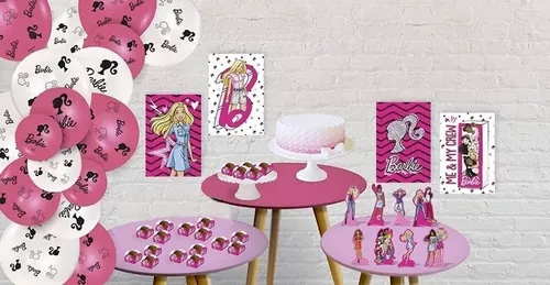 Decor Barbie  Festa de aniversário da barbie, Festas de