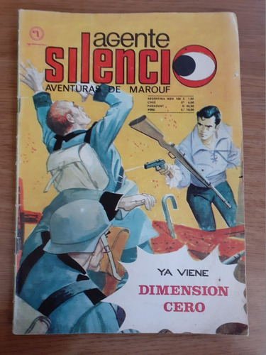 Cómic Agente Silencio Aventuras De Marouf Año 1 Número 35 Editora Nacional Quimantú 1971