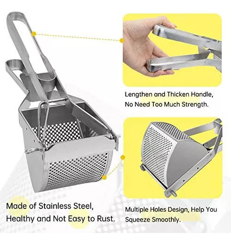 Prensa Triturador Picador De Ajo Machacador Cocina Hogar