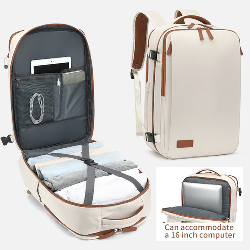 Mochila Viaje Impermeable Para Notebook 16 Dama Juvenil 40l